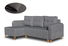Rohová sedací souprava Abyss (šedá) (L)