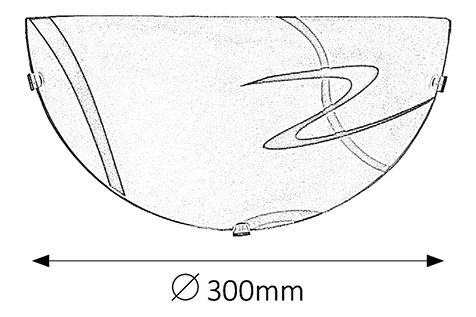Nástěnné svítidlo Soley 1814 (bílá + oranžová)