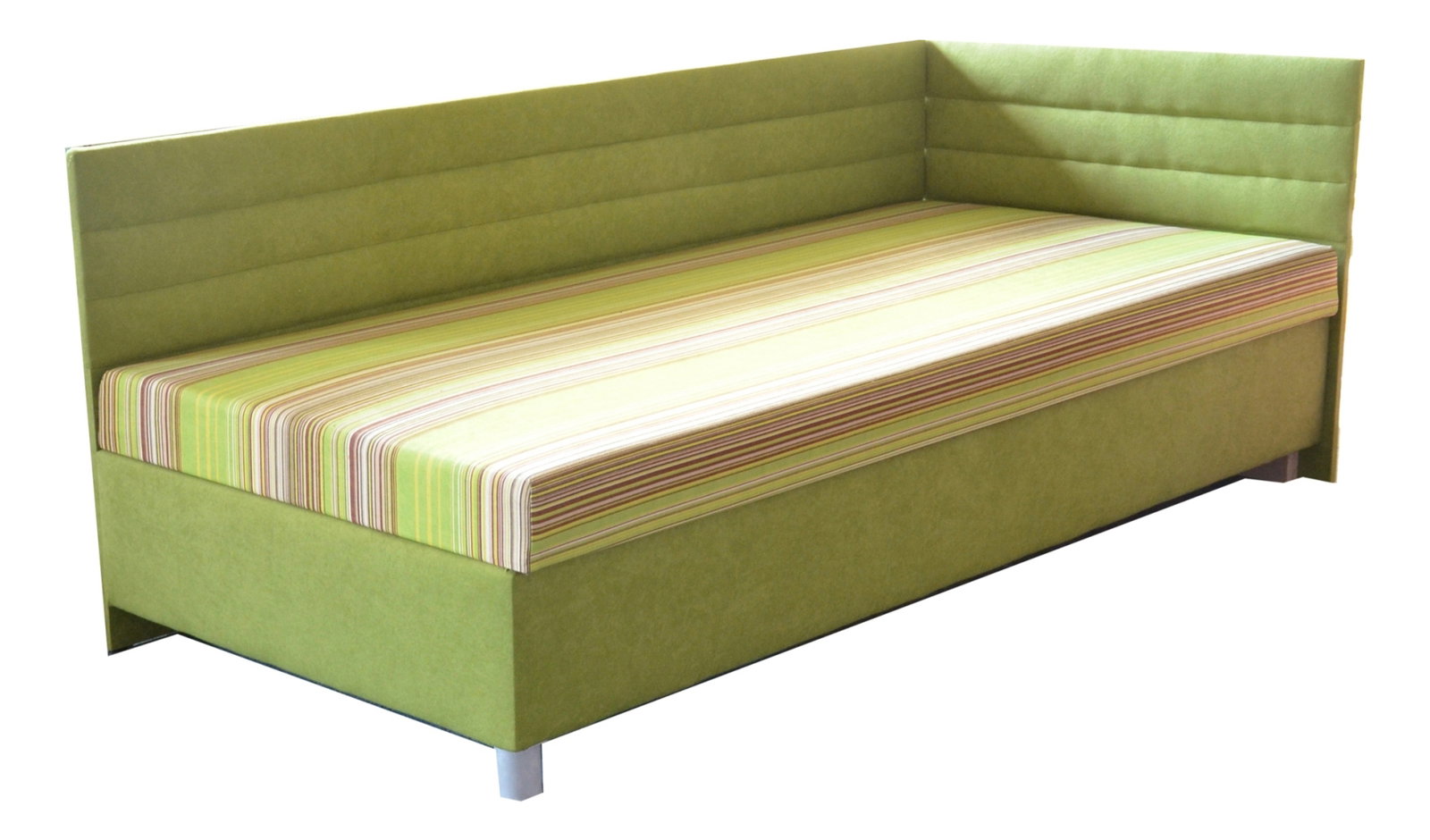 Jednolůžková postel (válenda) 100 cm Emil 2 (se 7-zónovou matrací standard) (P)