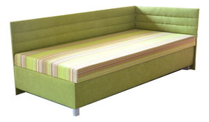 Jednolůžková postel (válenda) 100 cm Emil 2 (s molitanovou matrací) (P)