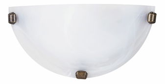 Nástěnné svítidlo Alabastro 3003 (rýžové kamenné sklo + bronzové úchytky)