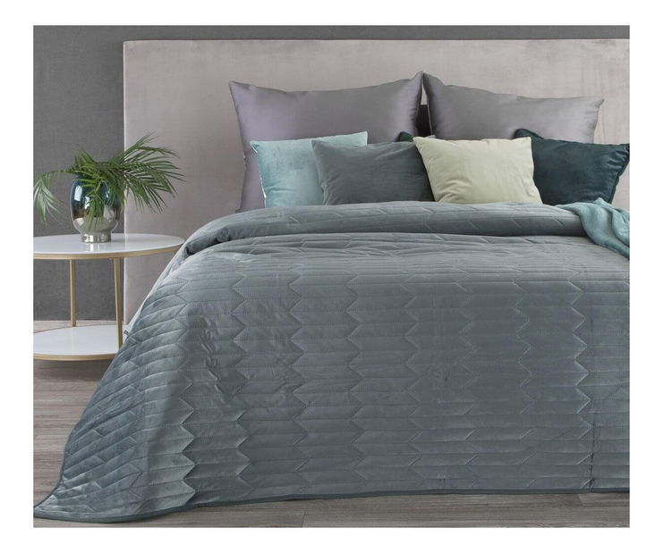 Přehoz na postel 260x230 cm Sissi (mátová tmavá)