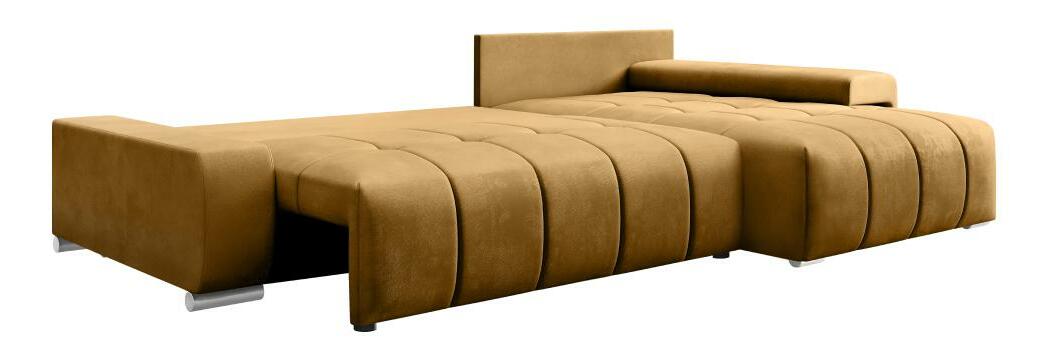 Rohová sedací souprava Vesuv (hořčicová)