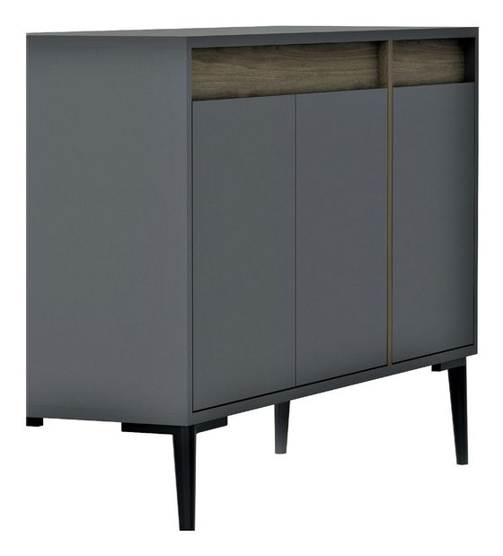 Skříňka Kasuma (antracit + ořech)