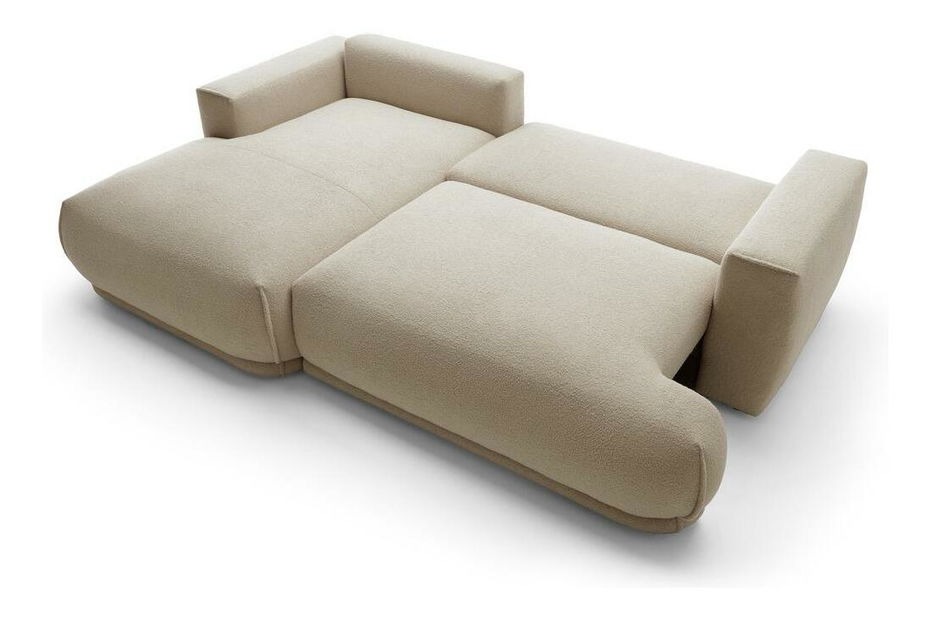 Rohová sedací souprava Dita mini (L) (světlobéžová + černá)