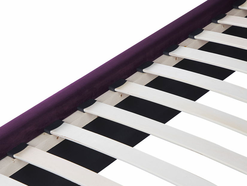 Manželská postel 160 cm NAIROBI (fialová) (s roštem a úl. prostorem)