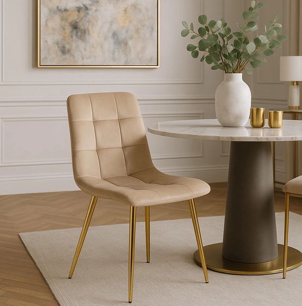  Jídelní židle Yuntendo (krémová)