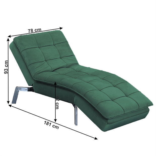 Relaxační křeslo Remy (smaragdová)