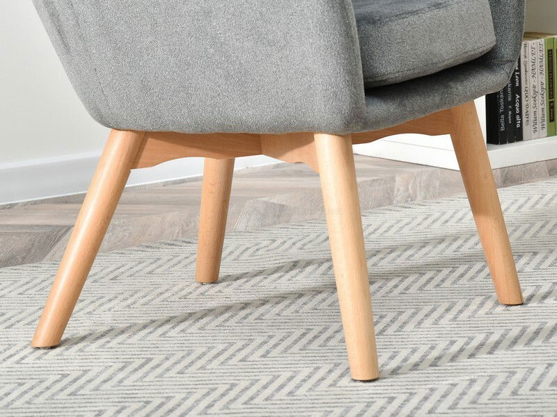 Křeslo Léto (šedá + buk)