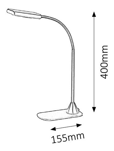 Stojanová lampa Edward 4448 (stříbrná)
