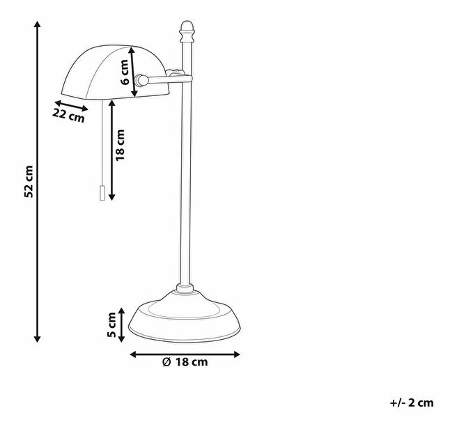 Stolní lampa Marza (zelená)