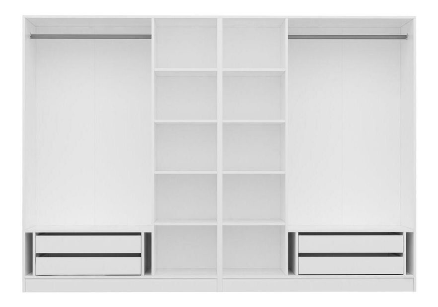 Šatní skříň Kalia 3807 (bílá)