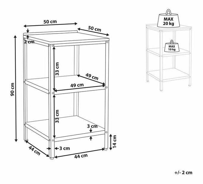  Kuchyňský ostrůvek do zahrady Vianney (černá)