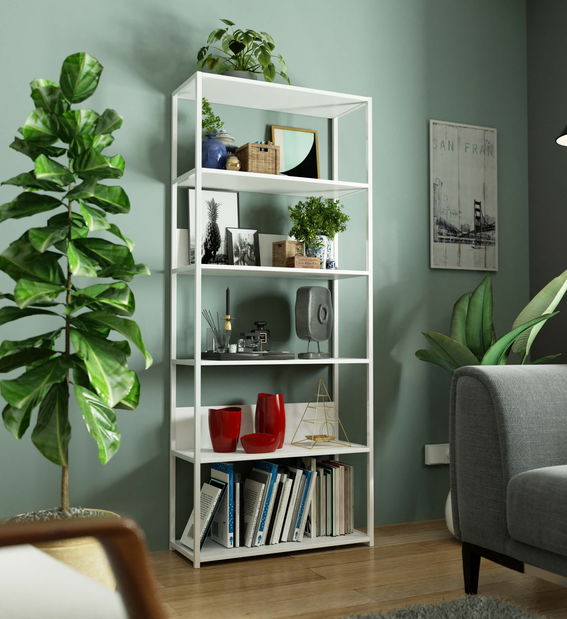 Regál Loriana V (bílá)