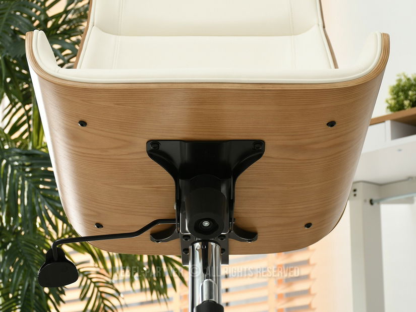 Židle Aukley (krémová + chromová)