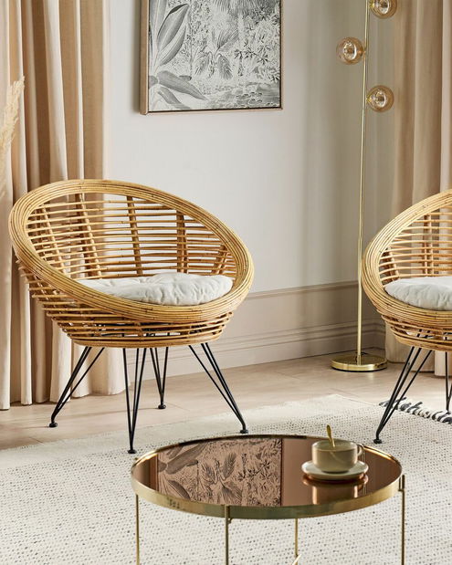 Set 2 ks zahradních křesel Marza (přírodní)