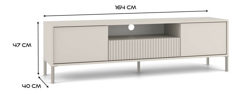 TV skříňka Kamarussa Slim 160 (kašmír)