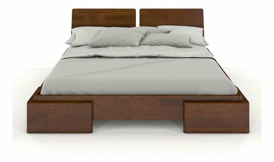 Manželská postel 160 cm Naturlig Jordbaer (borovice)