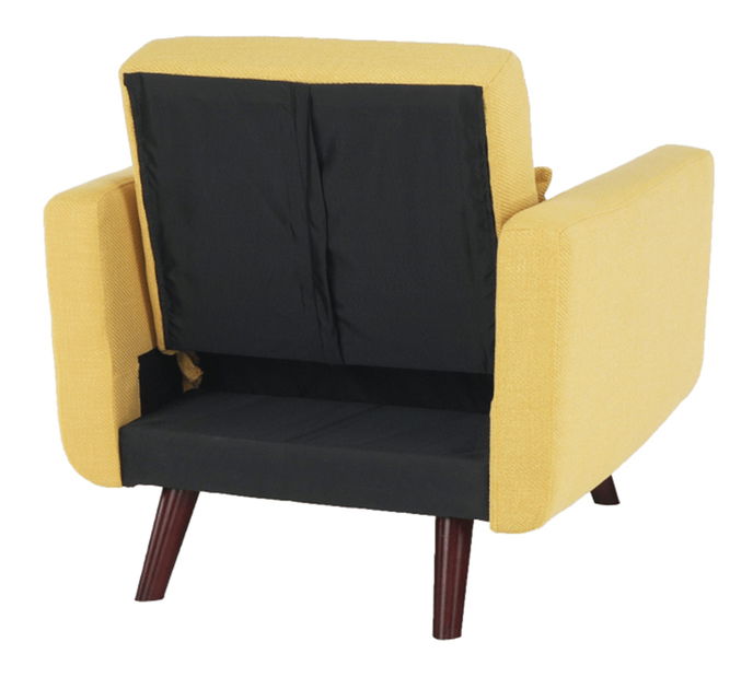 Rozkladací krěslo Alestra (hořčicová)