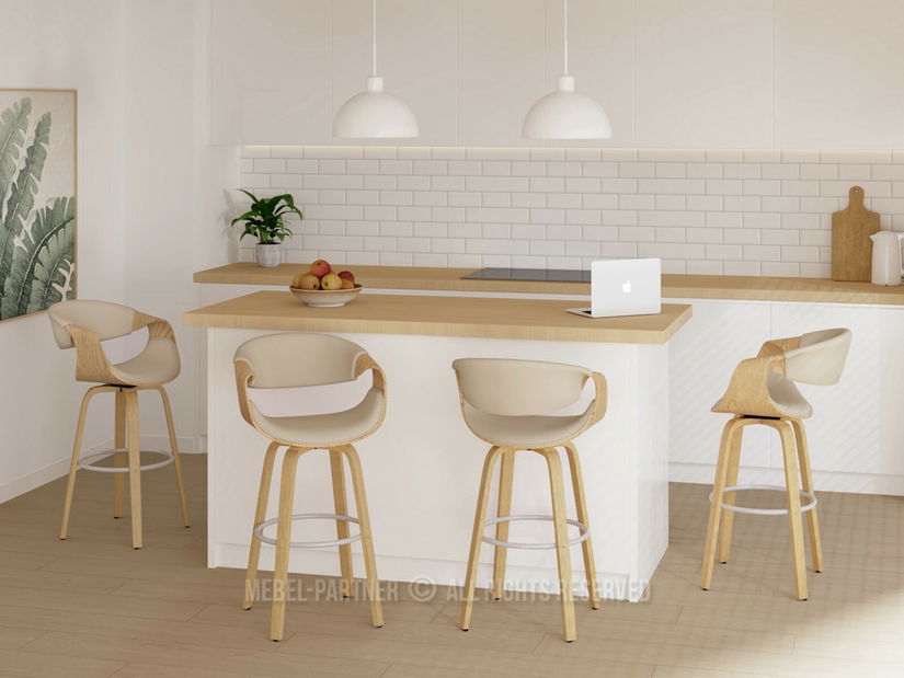 Barová židle Bendover (béžová)