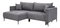 Rohová sedačka Brw Pontia (šedá) (L)