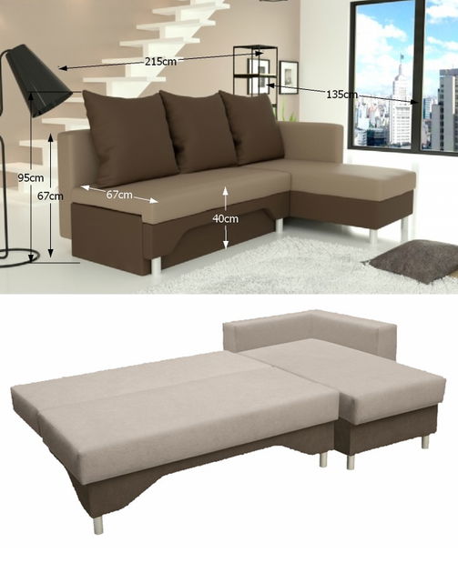 Rohová sedací souprava Kario (P)