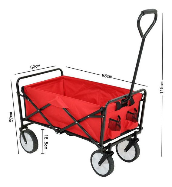 Kempinkový vozík Tarak (červená)