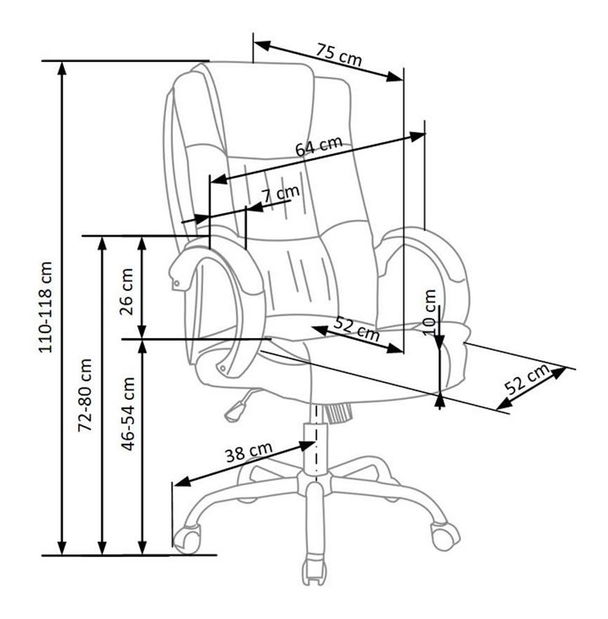 Kancelářské křeslo Redcar (béžová)