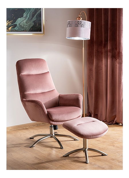 Relaxační křeslo Novella (starorůžová)