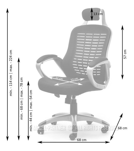Křeslo Rondoz (zlatá + černá)