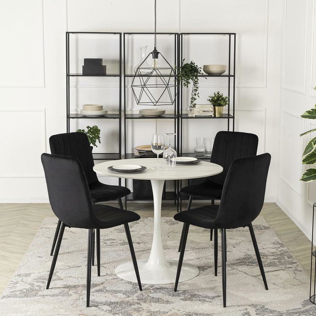 Jídelní stůl Simulacros (bílá) (pro 4 osoby)