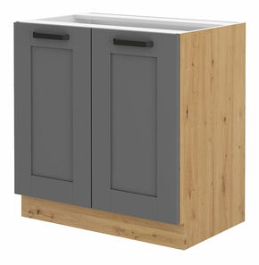 Dolní kuchyňská skříňka Lucid 80 D 2F BB (dub artisan + dustgrey)