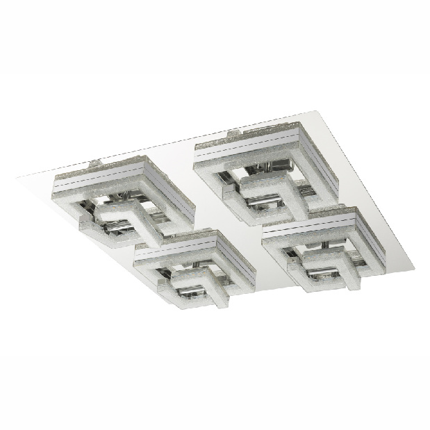 Stropní/nástěnné svítidlo LED Renly 49003-36 (chrom + průhledná)