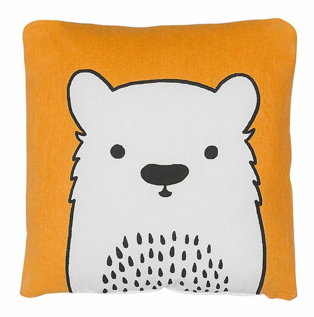 Sada 2 ozdobných polštářů 45 x 45 cm Warza (oranžová)