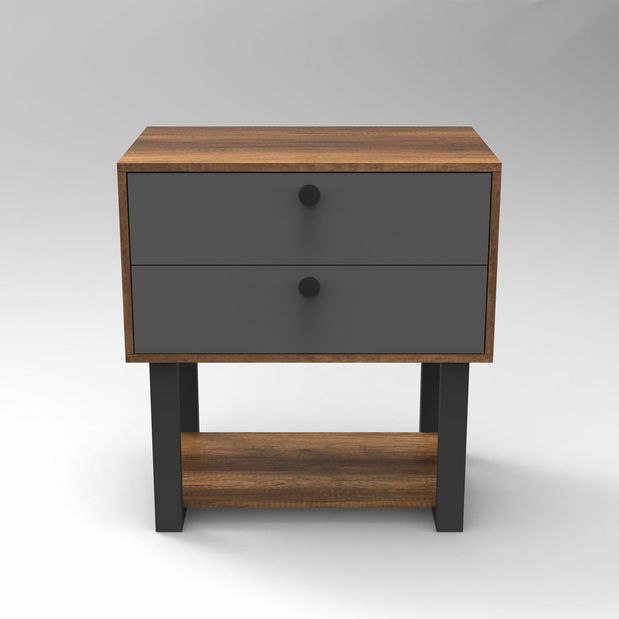 Komoda Minnie 2 (Ořech + Antracit)