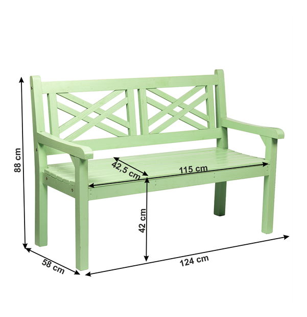 Zahradní lavička Finbona (neo mint)