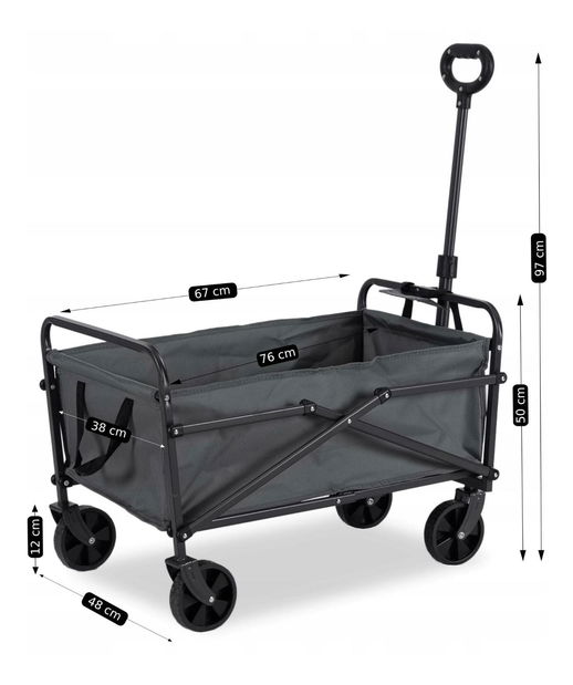 Kempingový vozík Gobernaban (šedá)