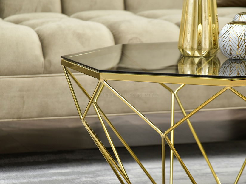 Konferenční stolek Maltez (zlatá)