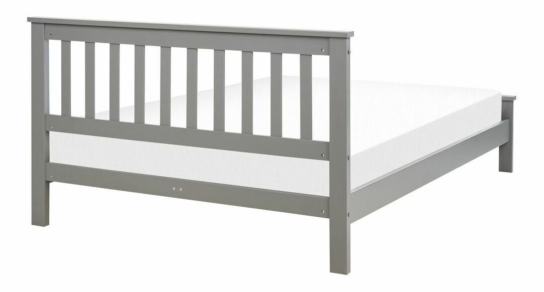 Manželská postel 140 cm Maye (šedá)