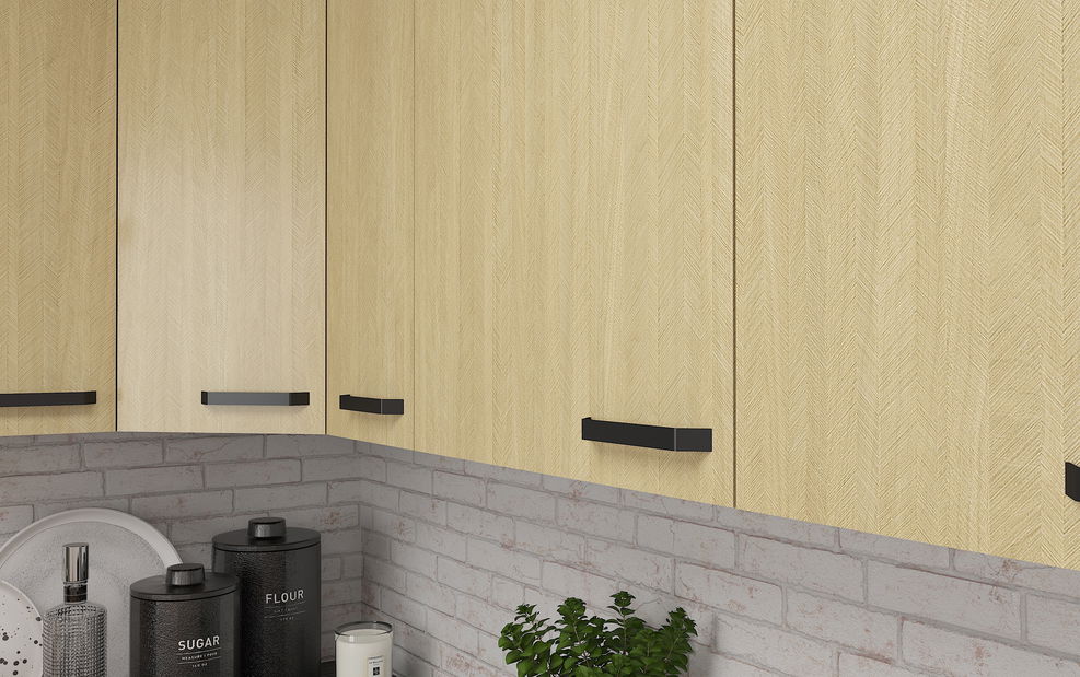 Dvířka na vestavěnou myčku Scarmi ZM 570x596 (Herringbone scandi)