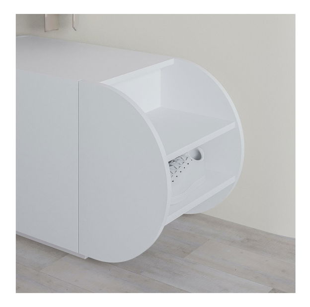 Botník (skříňka na boty) Panumo (bílá)