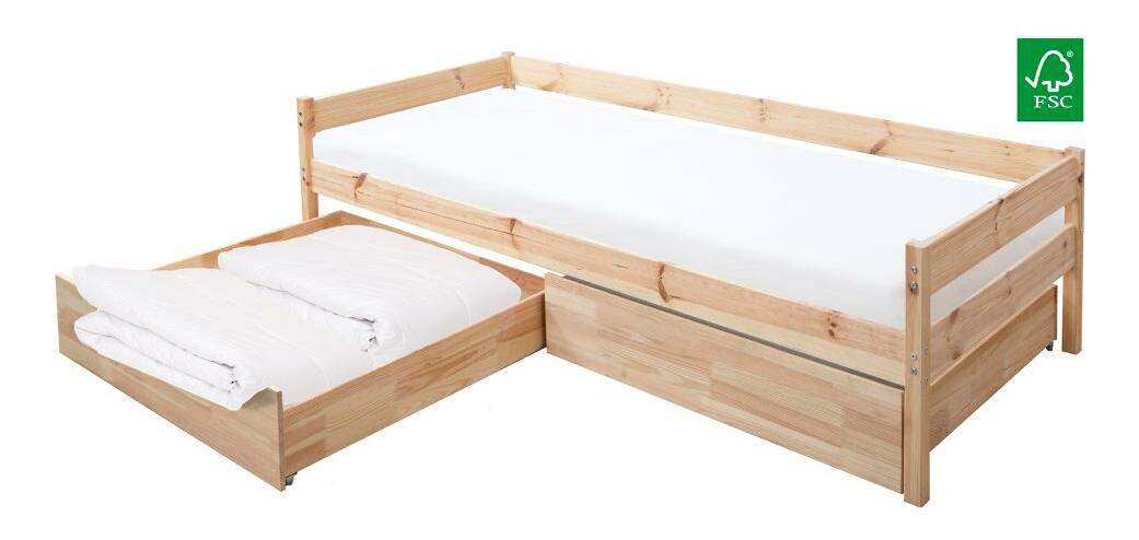 Úložný prostor pod postel Braceaba (smrk masiv)