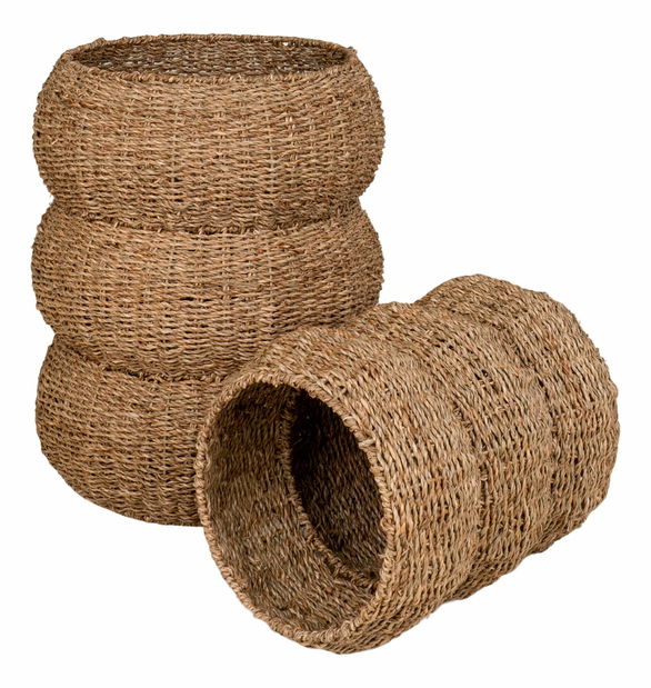 Set 2 ks proutěných květináčů Svatina (přírodní)