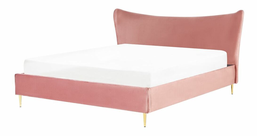 Manželská postel 180 cm Chaza (růžová)