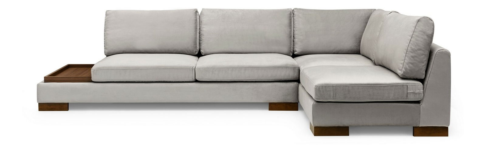 Rohová sedací souprava Tullia (světle šedá) (P)