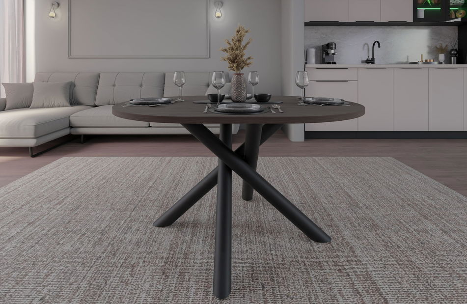 Oválný jídelní stůl Ossla (ořech)