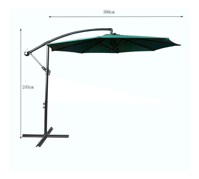 Zahradní slunečník Alomar (zelená)