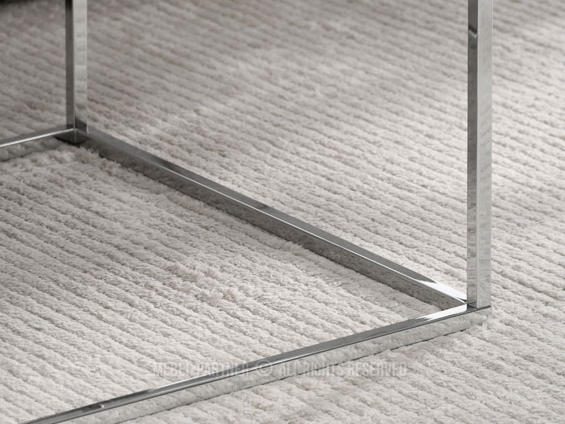 Konferenční stolek Bella M (šedý mramor + chromová)