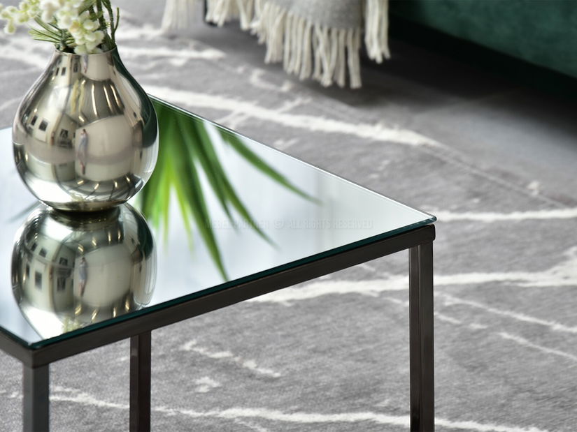 Konferenční stolek Bella S (chromová + černá)