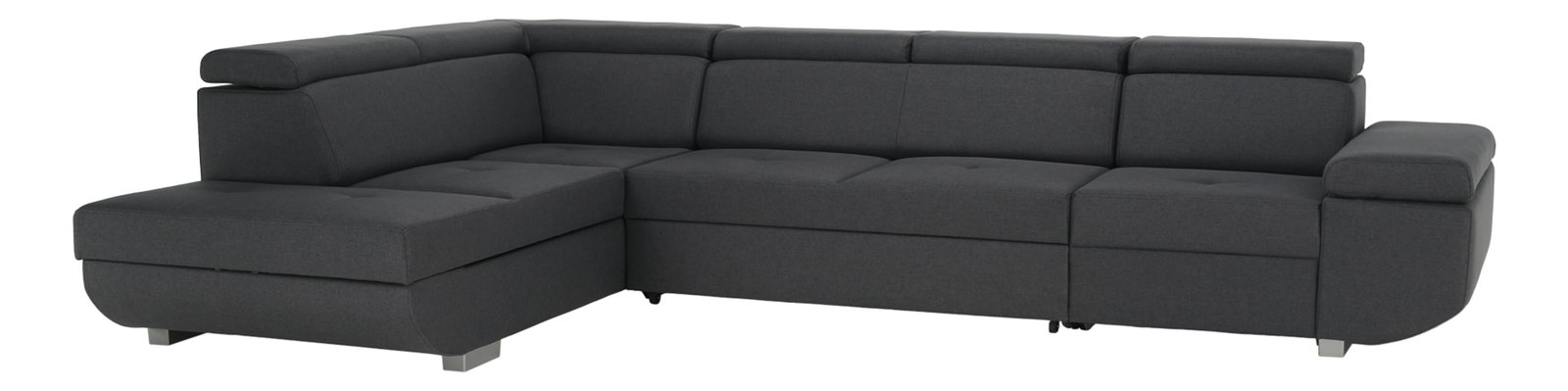 Rohová sedačka Meven (tmavě šedá) (L)